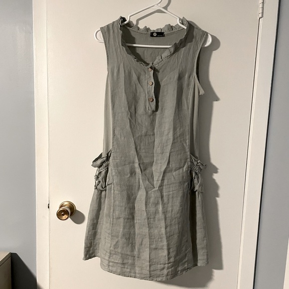 M Made in Italy grey dress. Size medium. - Picture 1 of 3